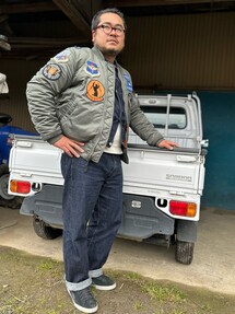 ALPHA TA0197 MA-1 フライトジャケット FULL PTACHED ALPHA（アルファ）の「ALPHA アルファ TA0197 MA-1 フライト