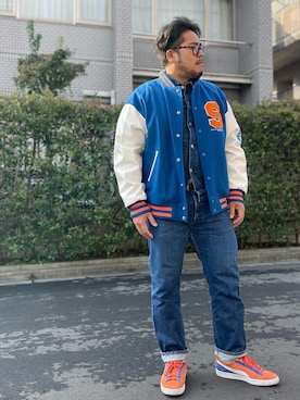 「アイテム（ブルゾン）」を使った、gunken5さん（メンズ・171cm・40代）の秋コーディネート