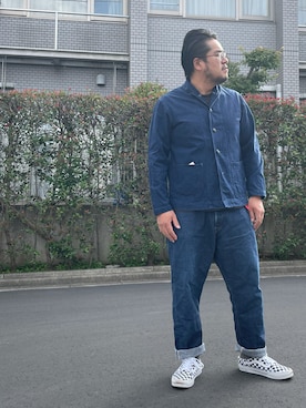 「CAL O LINE（キャルオーライン）のアイテム（ジャケット/アウター）」を使った、gunken5さん（メンズ・171cm）の秋コーディネート