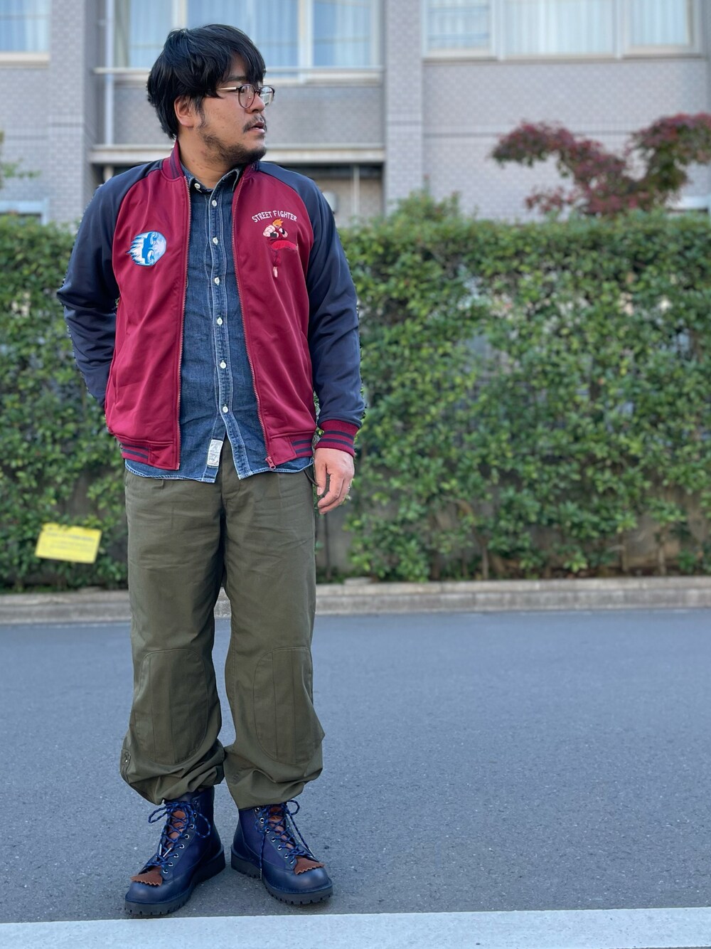 ストリートファイターII×錦nishiki コラボ スカジャン ケン 竜巻旋風脚