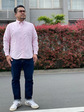 「オックスフォードシャツ」｜gunken5さん（メンズ・171cm・40代）の春コーディネート