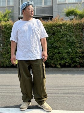 「FULLCOUNT（フルカウント）のアイテム（帽子）」を使った、gunken5さん（メンズ・171cm）の春コーディネート