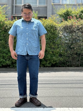 「アイテム（デニムパンツ）」を使った、gunken5さん（メンズ・171cm・40代）の夏コーディネート