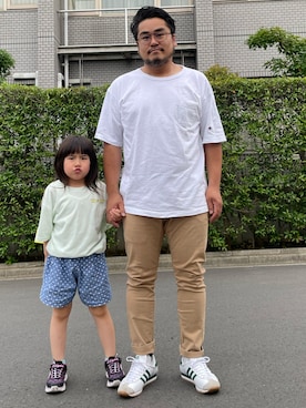 「SKECHERS（スケッチャーズ）のアイテム」を使った、gunken5さん（メンズ・171cm）の夏コーディネート