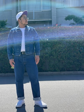 「チャックテイラー」｜「アイテム（デニムジャケット）」を使った、gunken5さん（メンズ・171cm）の秋コーディネート