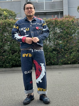 「Wrangler（ラングラー）のアイテム」を使った、gunken5さん（メンズ・171cm）の春コーディネート