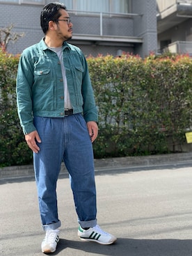 「RED KAP（レッドキャップ）のアイテム（Tシャツ/カットソー）」を使った、gunken5さん（メンズ・171cm）の春コーディネート