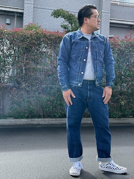 「CANTON（キャントン）のアイテム」を使った、gunken5さん（メンズ・171cm）の秋コーディネート