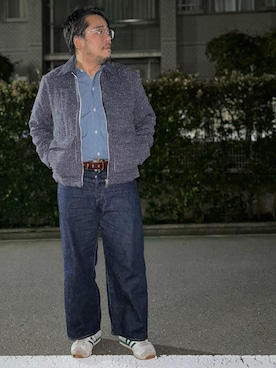 「アイテム（シューズ）」を使った、gunken5さん（メンズ・171cm・40代）の秋コーディネート