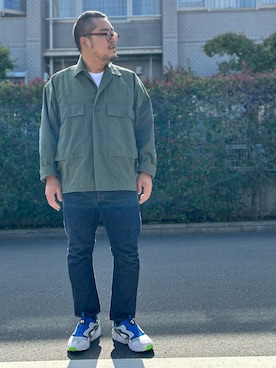 「ARMY TWILL（アーミーツイル）のアイテム」を使った、gunken5さん（メンズ・171cm）の秋コーディネート