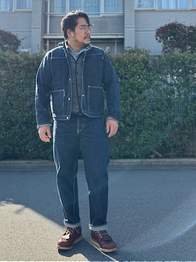 「FULLCOUNT（フルカウント）のアイテム」を使った、gunken5さん（メンズ・171cm）の冬コーディネート