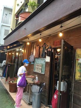 「アイテム（エコバッグ/サブバッグ、パープル系）」を使った、kanae¨̮⑅さん（レディース・166cm）の秋コーディネート