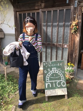 kanae¨̮⑅さんの「スクエアワンハンドルバッグ」を使ったコーディネート