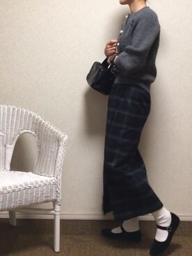 「SVEC（シュベック）のアイテム（その他シューズ）」を使った、kanae¨̮⑅さん（レディース・166cm）の秋コーディネート
