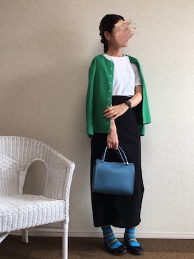 「ulu（ウル）のアイテム（スカート）」を使った、kanae¨̮⑅さん（レディース・166cm）の秋コーディネート
