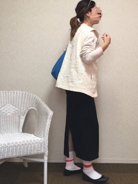 「ulu（ウル）のアイテム（スカート）」を使った、kanae¨̮⑅さん（レディース・166cm）の秋コーディネート