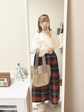 「アイテム（カチューシャ）」を使った、👶🏻さん（レディース・153cm・20代）の冬コーディネート
