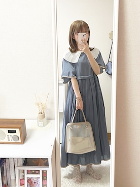 「Factor=（ファクターイコール）のアイテム（バッグ）」を使った、👶🏻さん（レディース・153cm）の夏コーディネート