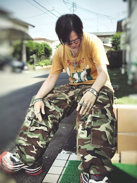 「CHROME HEARTS（クロムハーツ）のアイテム」を使った、ユウキチさん（メンズ・172cm）の夏コーディネート