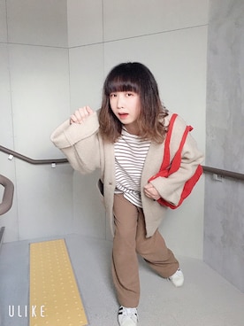 「Samansa Mos2 blue（サマンサモスモスブルー）のアイテム（スウェット）」を使った、文音@回る空うさぎ🌕🐇さん（メンズ・165cm）の秋コーディネート