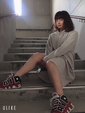 「H&M（エイチ・アンド・エム）のアイテム（パーカー）」を使った、文音@回る空うさぎ🌕🐇さん（メンズ・165cm）の夏コーディネート