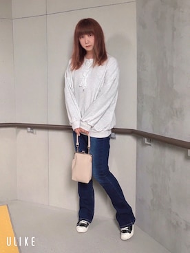 「sakishimatokyo（サキシマトーキョー）のアイテム（Tシャツ/カットソー）」を使った、文音@回る空うさぎ🌕🐇さん（レディース・165cm）の夏コーディネート