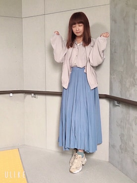 「MELANGE（メランジェ）のアイテム」を使った、文音@回る空うさぎ🌕🐇さん（レディース・165cm）の夏コーディネート