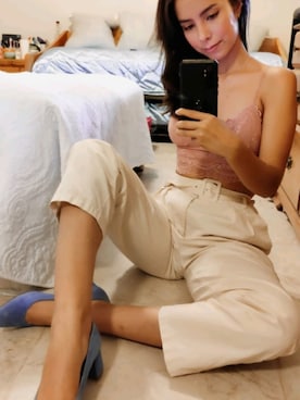 「6IXTY8IGHTのアイテム」を使った、Cl Reboさん（レディース・170cm）の秋コーディネート