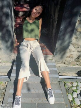 「PULL&BEAR（プルアンドベア）のアイテム（シューズ）」を使った、Cl Reboさん（レディース・170cm）の秋コーディネート