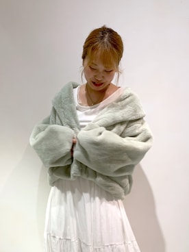 「one after another NICE CLAUP（ワンアフターアナザーナイスクラップ）のアイテム（その他アウター）」を使った、EGAさん（レディース・159cm）の秋コーディネート