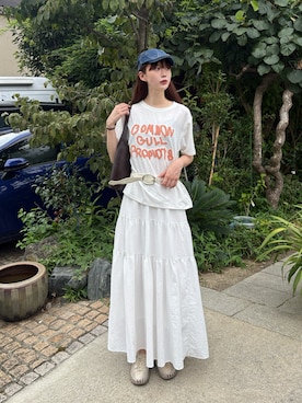 「feepur（フェピュール）のアイテム」を使った、Mireyさん（レディース・173cm）の夏コーディネート