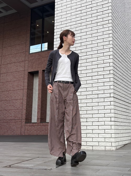 Knuth Marf パンツ slit deformed pants(unisex) レディース