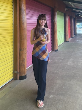 「アイテム（キャミソール）」を使った、Mireyさん（レディース・173cm・20代）の秋コーディネート