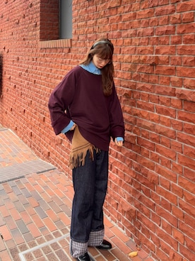 「アイテム（財布/小物）」を使った、Mireyさん（レディース・173cm・20代）の秋コーディネート