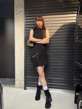 「アイテム（スカート）」を使った、Mireyさん（レディース・173cm）の秋コーディネート