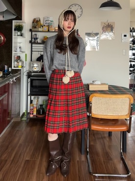 「Burner（バーナー）のアイテム」を使った、Mireyさん（レディース・173cm）の冬コーディネート