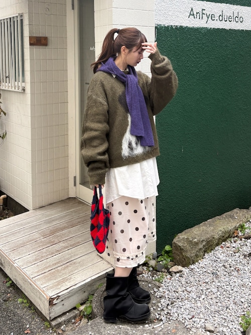 dalmatian shaggy knit(unisex)（ニット/セーター）｜Knuth Marf
