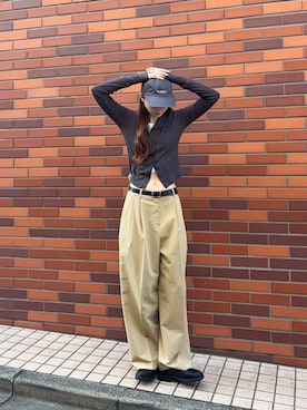 「GANNI（ガニー）のアイテム」を使った、Mireyさん（レディース・173cm）の春コーディネート