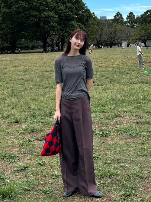 STYLEMIXER 2ピースシアーレイヤードタンクT C.GRY
