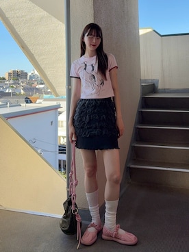 「ミニスカート」｜Mireyさん（レディース・173cm・20代）の夏コーディネート