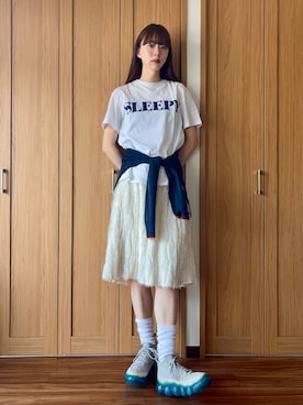 「LA BELLE ETUDE（ラベルエチュード）のアイテム」を使った、Mireyさん（レディース・173cm）の夏コーディネート