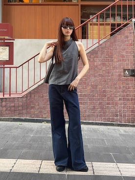 「Knuth Marf（クヌースマーフ）のアイテム」を使った、Mireyさん（レディース・173cm）の夏コーディネート