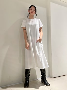 「ESSENTIAL（エッセンシャル）のアイテム」を使った、yurina katsuraさん（レディース・165cm）の春コーディネート