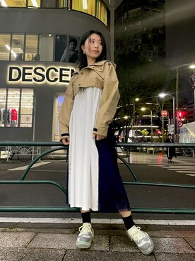 「grounds（グラウンズ）のアイテム（シューズ）」を使った、yurina katsuraさん（レディース・165cm）の春コーディネート