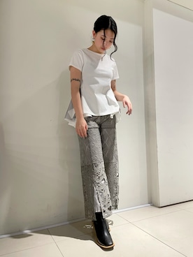 「ADDICT NOIR（アディクトノアー）のアイテム」を使った、yurina katsuraさん（レディース・165cm）の冬コーディネート