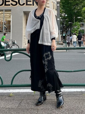 「KMRii（ケムリ）のアイテム（ワンピース/ドレス）」を使った、yurina katsuraさん（レディース・165cm）の夏コーディネート