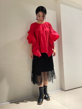「ADDICT NOIR（アディクトノアー）のアイテム」を使った、yurina katsuraさん（レディース・165cm）の春コーディネート