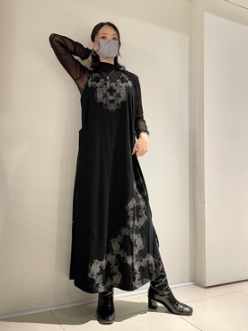 「KMRii（ケムリ）のアイテム（ワンピース/ドレス）」を使った、yurina katsuraさん（レディース・165cm）の秋コーディネート