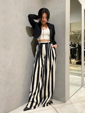 「BACKLASH（バックラッシュ）のアイテム（ジャケット/アウター）」を使った、yurina katsuraさん（レディース・165cm）の春コーディネート