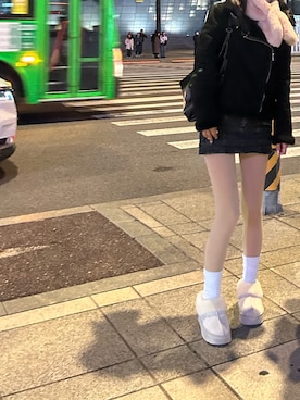 「アイテム（レッグウェア）」を使った、juzzyさん（レディース・163cm）の秋コーディネート